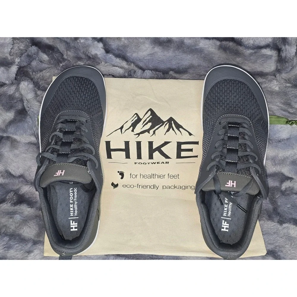 NWT HIKE Footwear Stride (Unisex) Sneaker Dark Grey & Pink womens 11‎ EU 42